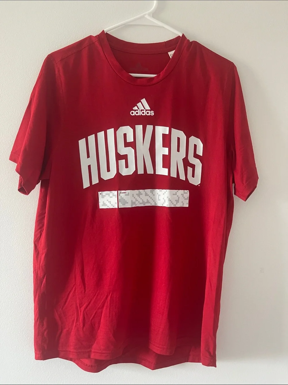 adidas Red Huskers Graphic Short Sleeve Tee